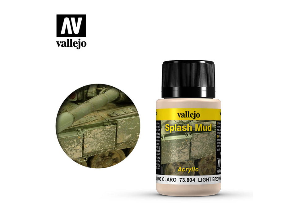 Vallejo - Weathering Effect - Light Brown Splash Mud 40ml