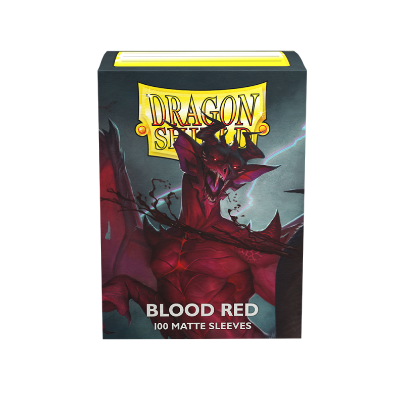 Dragon Shield Sleeves - Matte Blood Red - 100 sleeves