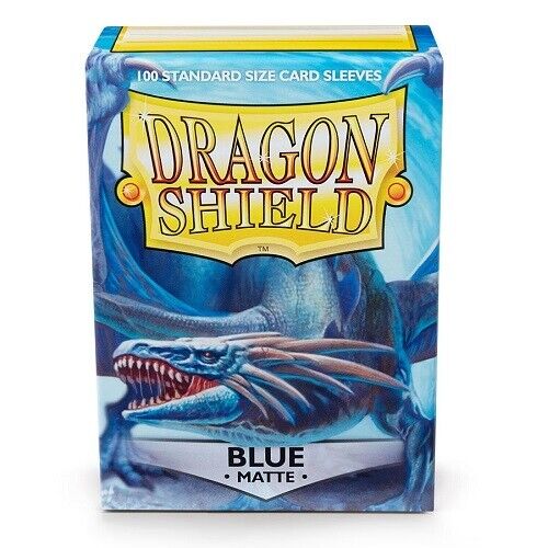 Dragon Shield Sleeves - Matte Blue - 100 sleeves