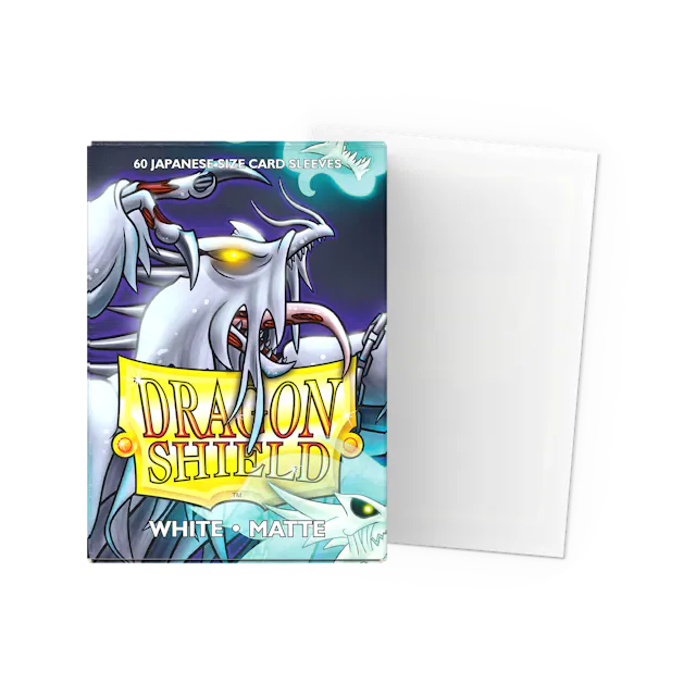 Dragon Shield Art - Matte White Jap - 60Ct Sleeves