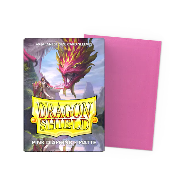 Dragon Shield Art - Matte Pink Diamond Jap - 60Ct Sleeves