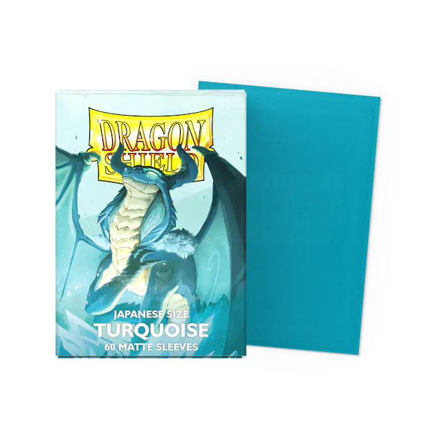 Dragon Shield Art - Matte Turquoise Jap - 60Ct Sleeves