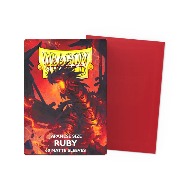 Dragon Shield Art - Matte Ruby Jap - 60Ct Sleeves