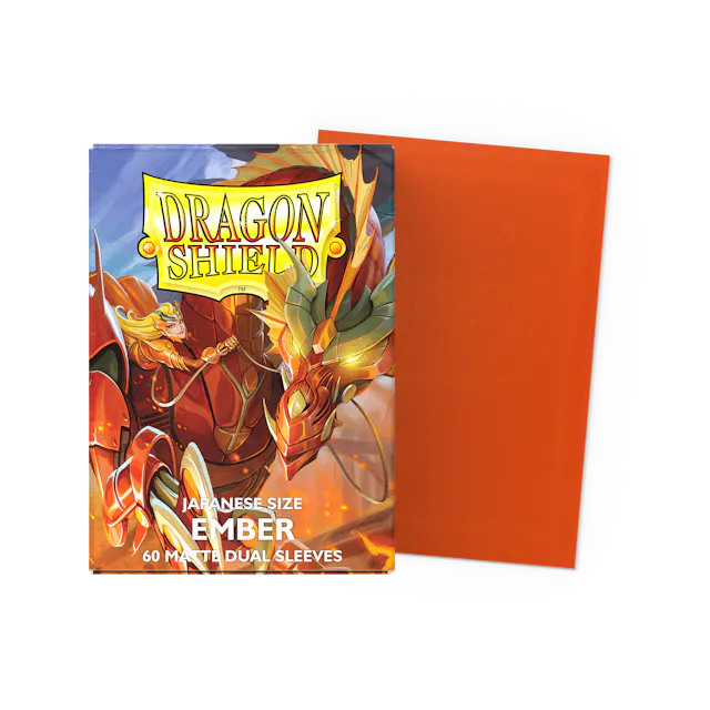 Dragon Shield Art - Matte Dual Ember Jap - 60Ct Sleeves