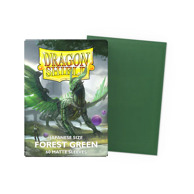 Dragon Shield Art - Matte Forest Green Jap - 60Ct Sleeves