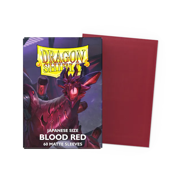 Dragon Shield Art - Matte Blood Red Jap - 60Ct Sleeves