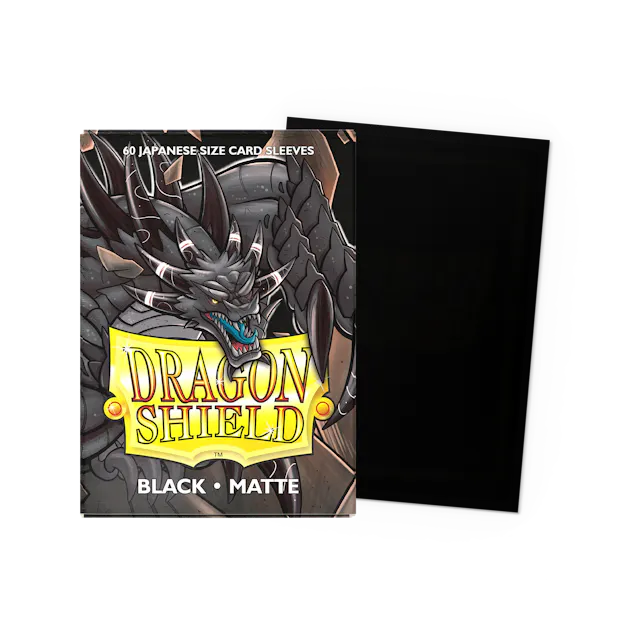 Dragon Shield Art - Matte Black Jap - 60Ct Sleeves