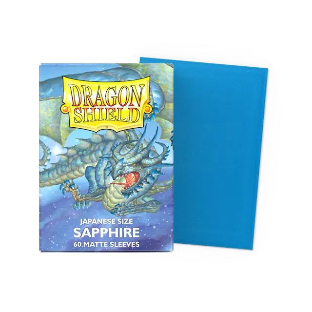 Dragon Shield Art - Matte Sapphire - 60Ct Sleeves