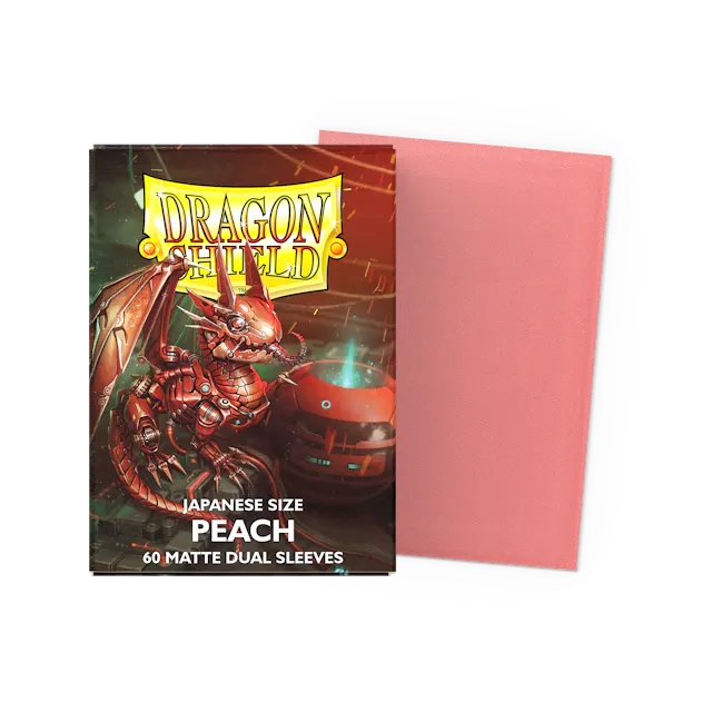 Dragon Shield Art - Matte Dual Peach Jap - 60Ct Sleeves