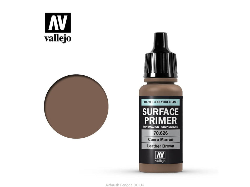 Vallejo - Surface Primer - Leather Brown 17ml