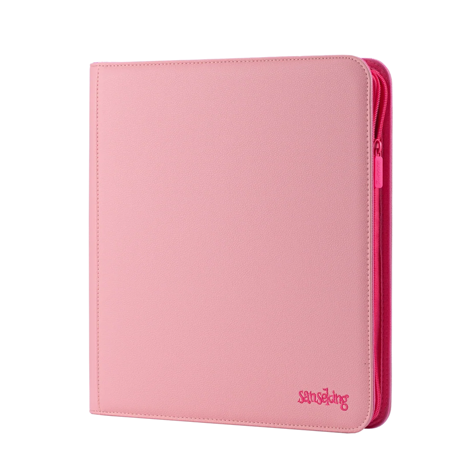 Sanseking - 24-Pocket Pink Trading Card Binder AXIS-03