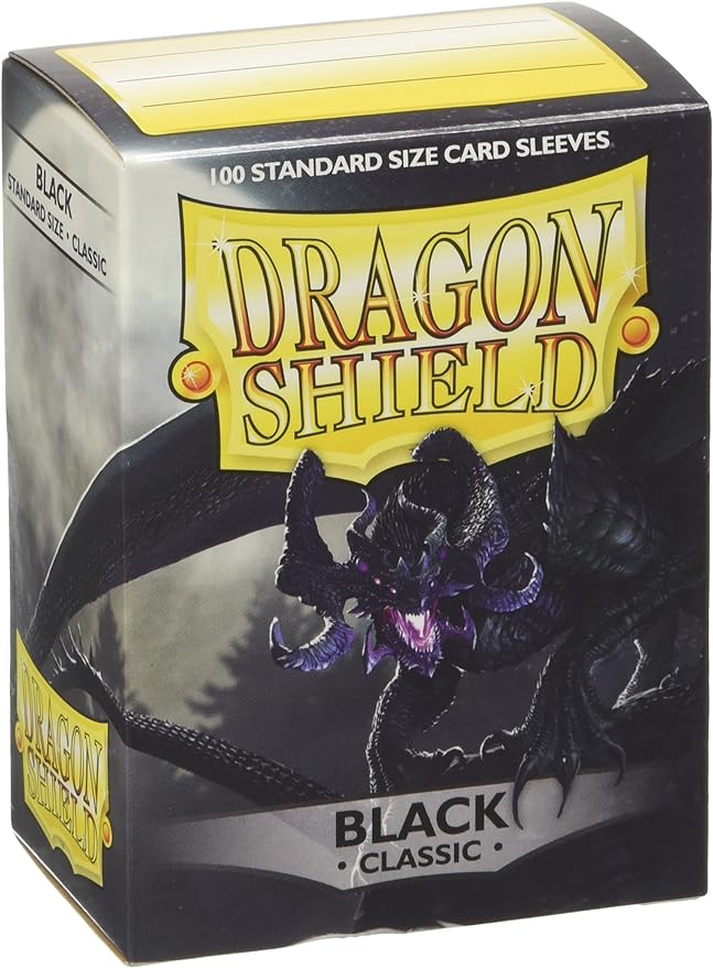 Dragon Shield Sleeves - Classic Black - 100 sleeves