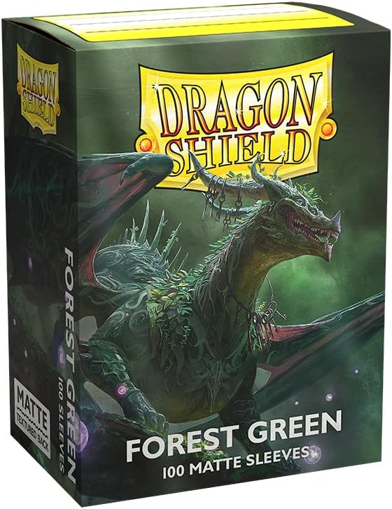 Dragon Shield Sleeves - Matte Forest Green - 100 sleeves