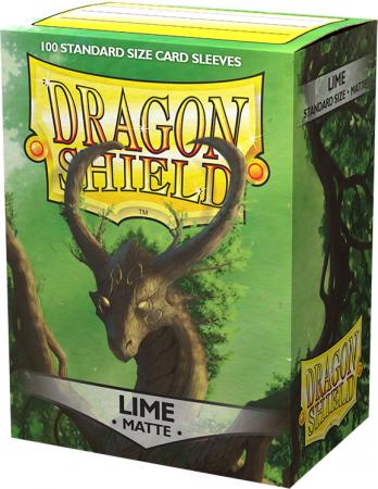 Dragon Shield Sleeves - Matte Lime - 100 sleeves