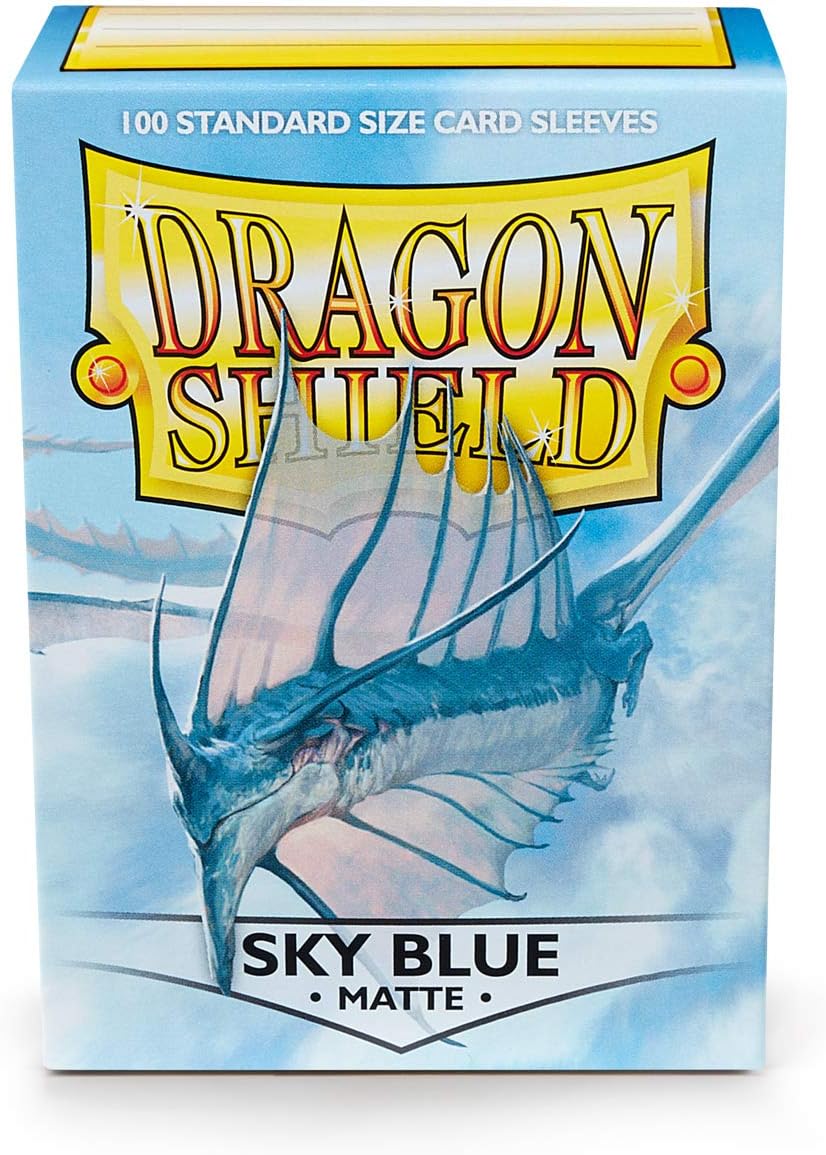 Dragon Shield Sleeves - Matte Sky Blue - 100 sleeves