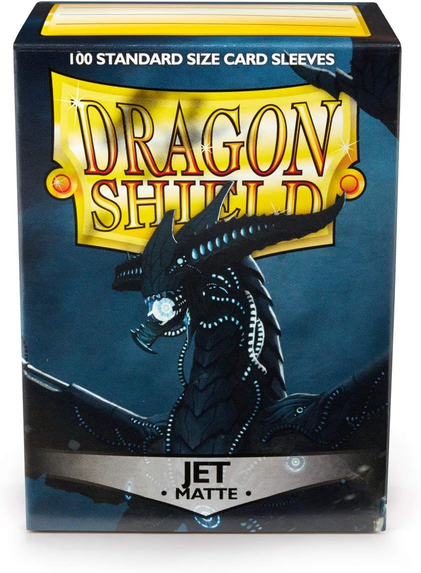 Dragon Shield Sleeves - Matte Jet - 100 sleeves