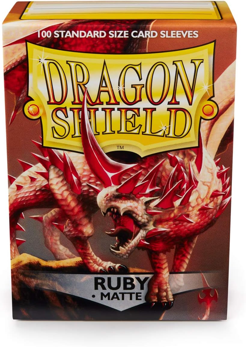 Dragon Shield Sleeves - Matte Ruby - 100 sleeves