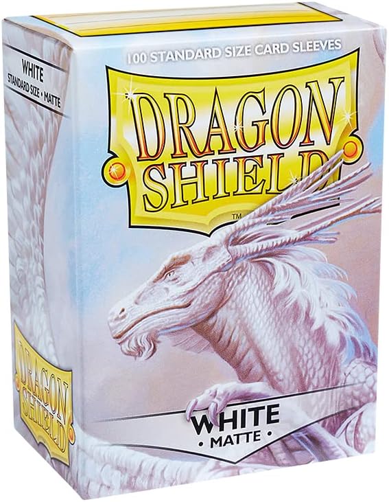 Dragon Shield Sleeves - Matte White - 100 sleeves