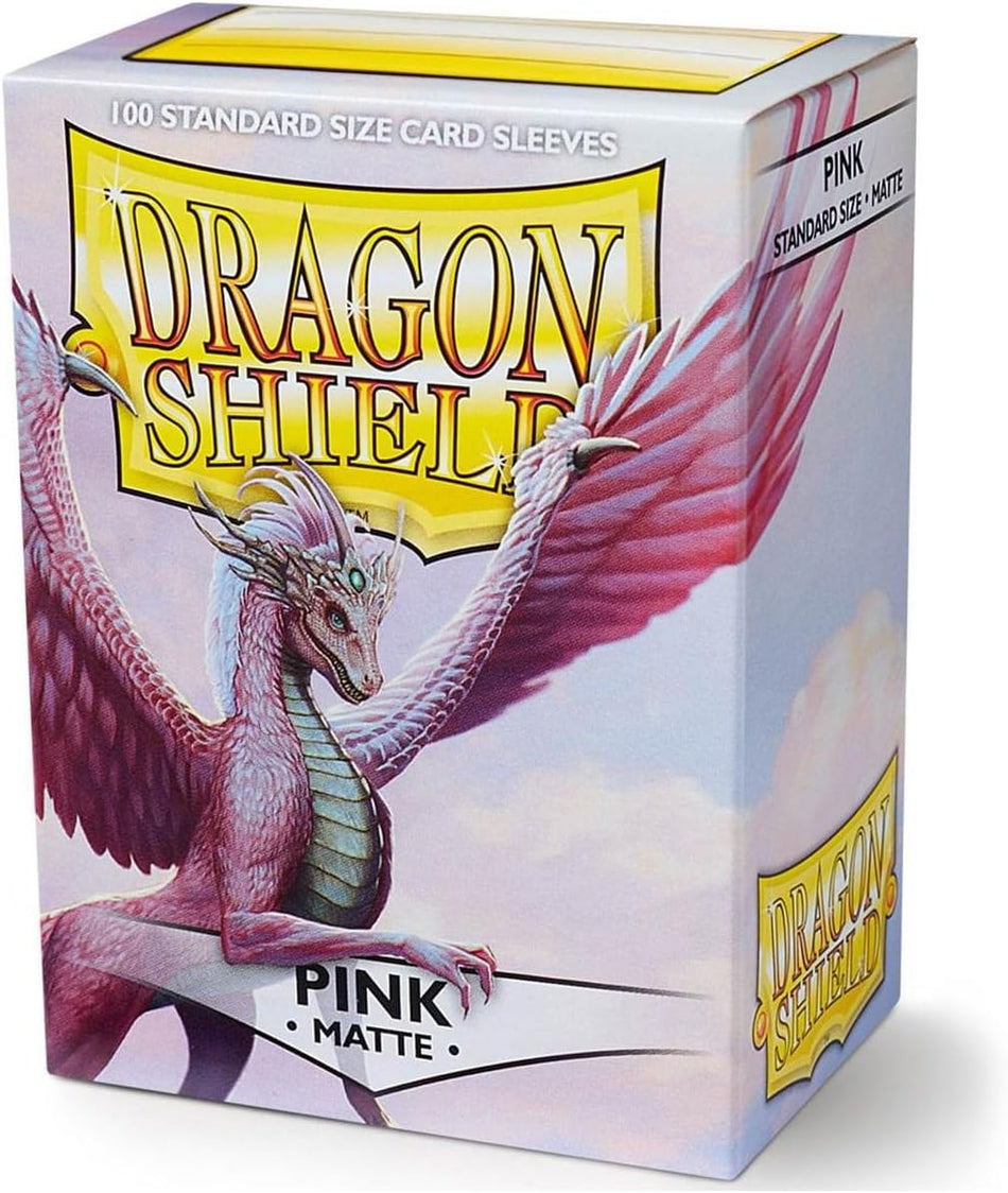 Dragon Shield Sleeves - Matte Pink - 100 sleeves