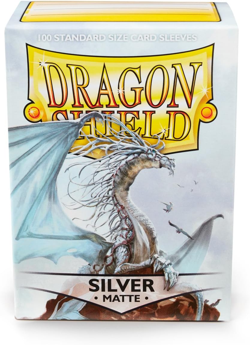 Dragon Shield Sleeves - Matte Silver - 100 sleeves