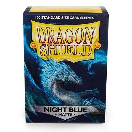 Dragon Shield Sleeves - Matte Night Blue - 100 sleeves