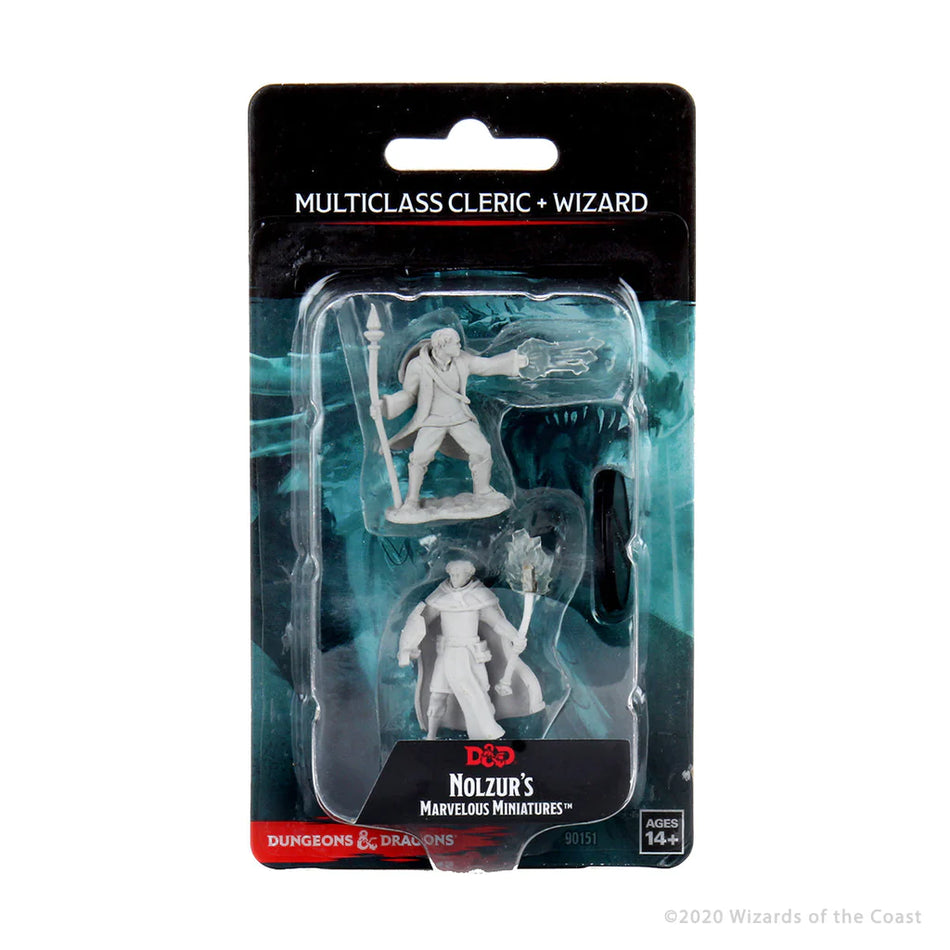 D&D Nolzur's Marvelous Miniatures: Multiclass Cleric + Wizard Male (Unpaint)
