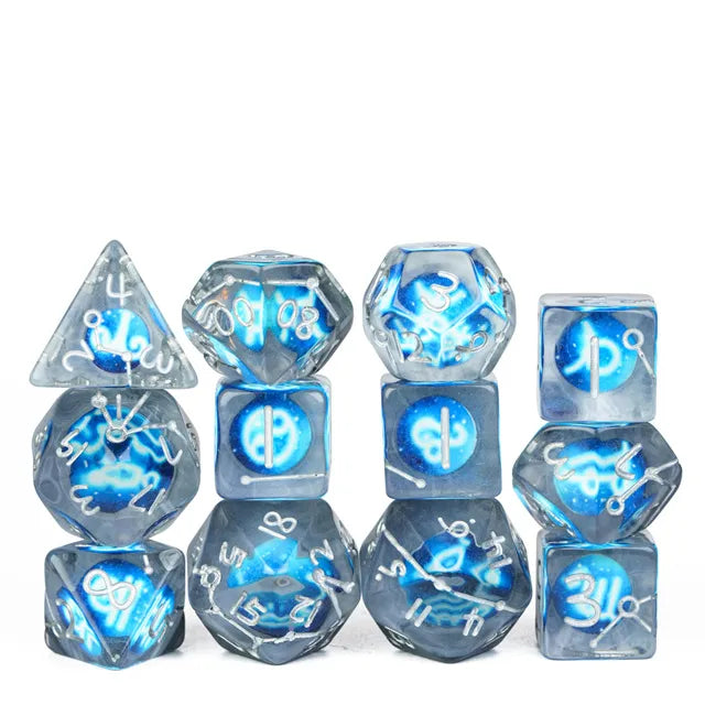 Coat of Arms - Twelve Constellation Dice - Blue