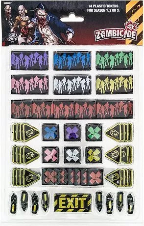 Zombicide: 74 Plastic Tokens for Season 1, 2, or 3