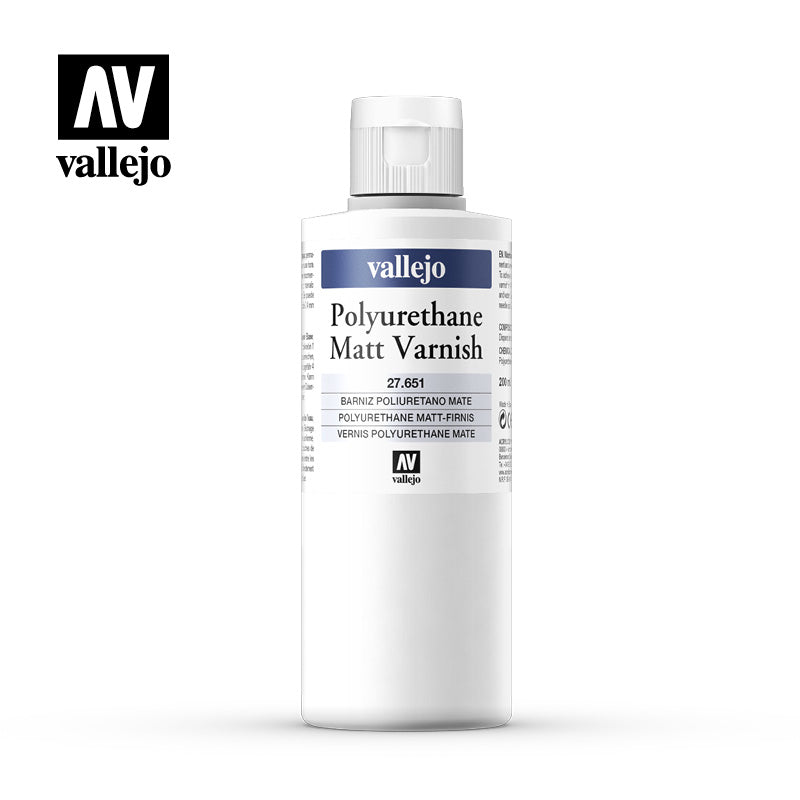 Vallejo Auxiliary - Polyurethane Matt Varnish 200ml