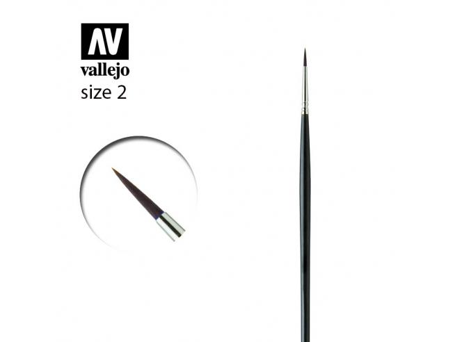 Vallejo Brush - Kolinsky Sable Brush No. 2