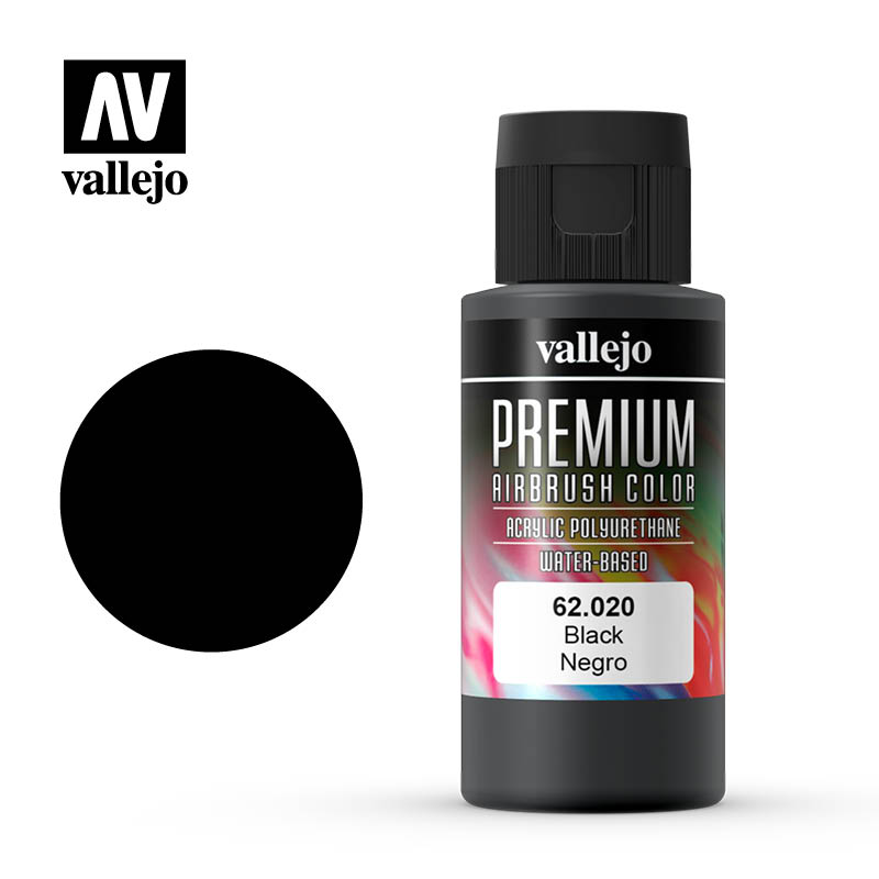 Vallejo - Premium Airbrush Color - Black 60ml