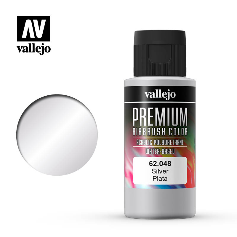 Vallejo - Premium Airbrush Color - Silver 60ml