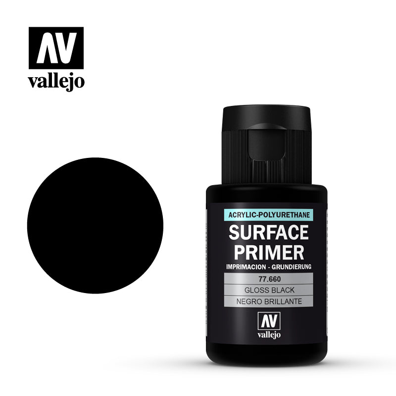 Vallejo - Surface Primer - Gloss Black 60ml