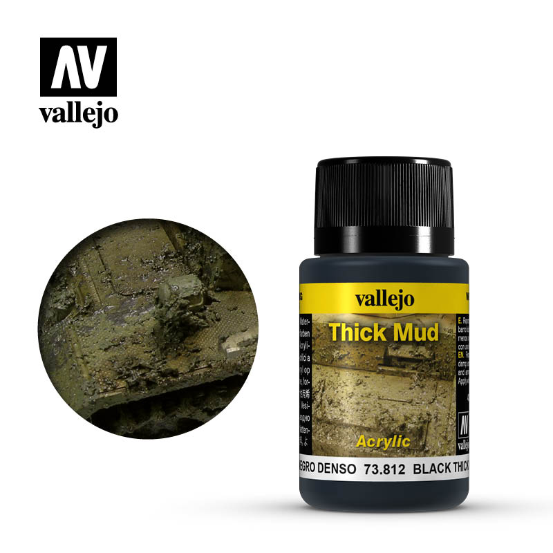 Vallejo - Weathering Effect - Black Thick Mud 40ml