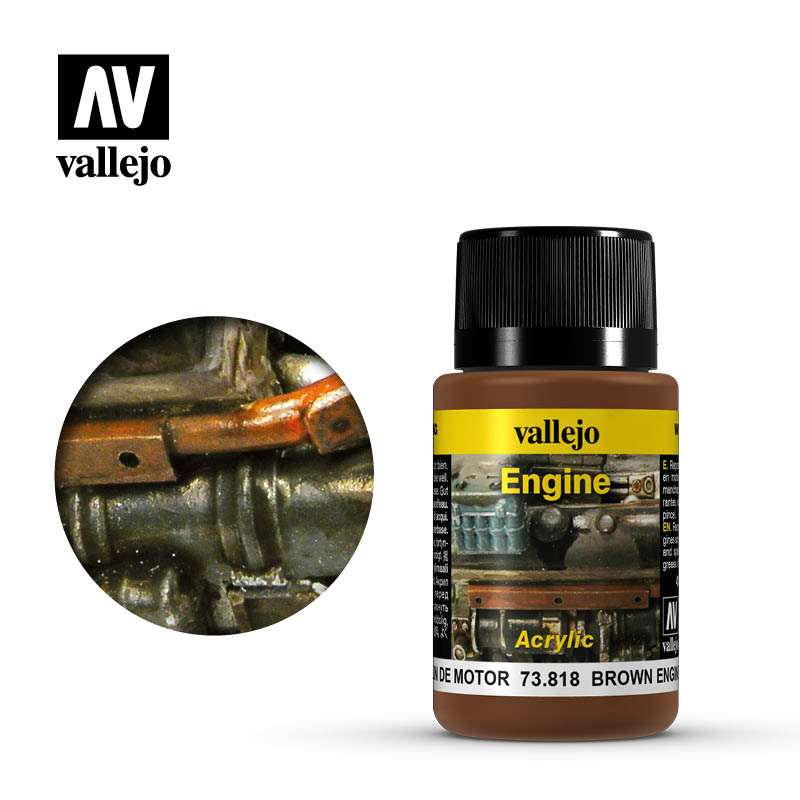 Vallejo - Weathering Effect - Brown Engine Soot 40ml