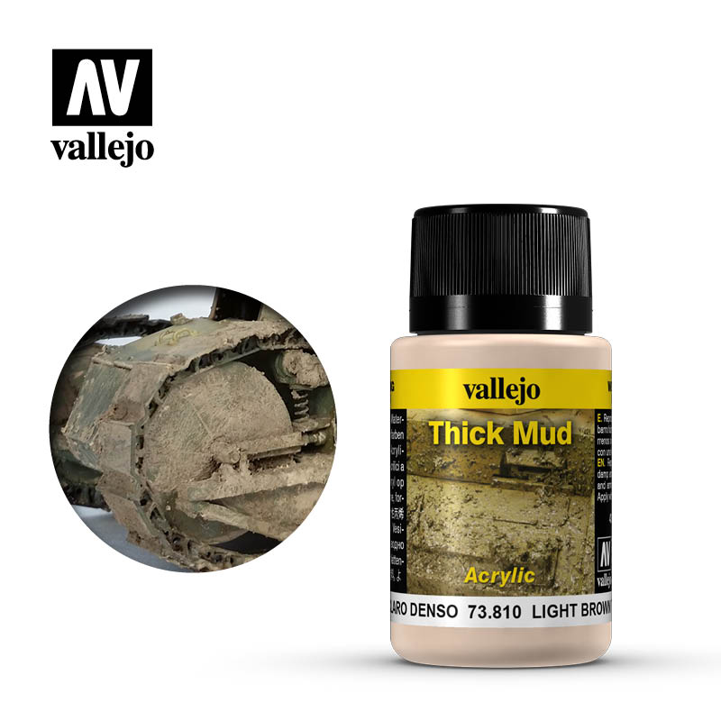 Vallejo - Weathering Effect - Light Brown Thick Mud 40ml