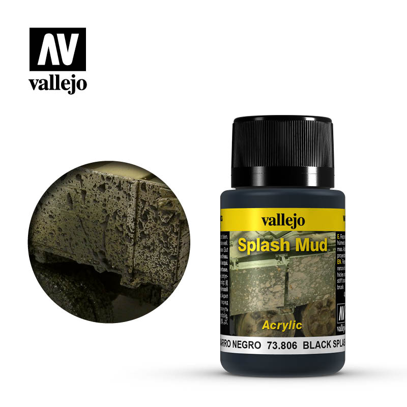 Vallejo - Weathering Effect - Black Splash Mud 40ml